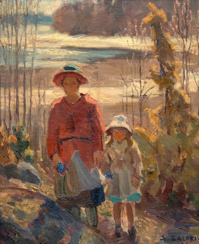 Mutter und Kind von Santeri Salokivi